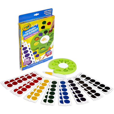 Crayola Watercolor Paint Set, Pop & Paint Palette